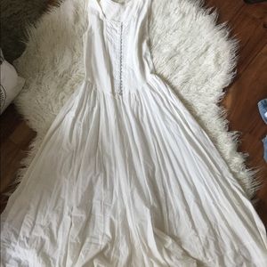 Long flowy white dress